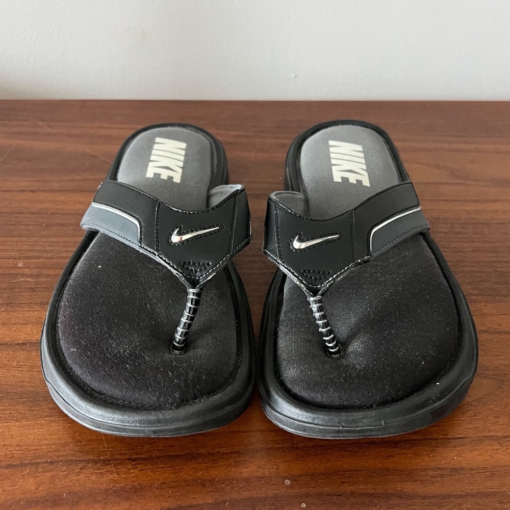 Nike Comfort Thong Sandals Black Flip Flops Men's Size 10 - Picture 6 of 8